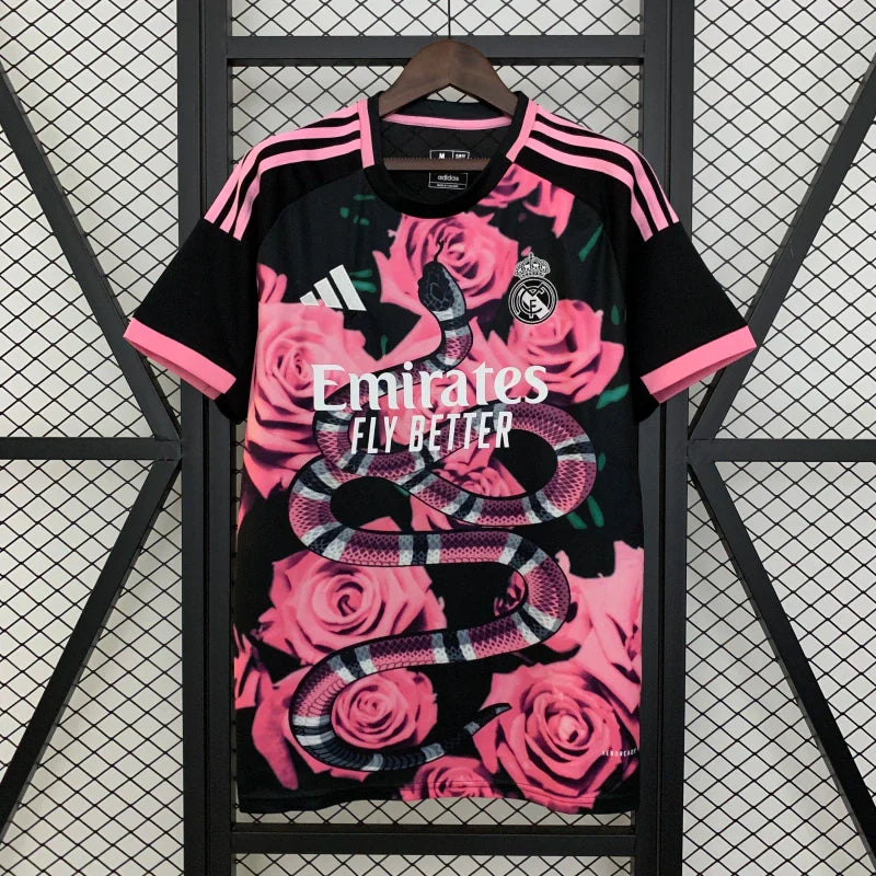 Real Madrid Soccer Jersey Rose & Snake Special Edition  2025/26