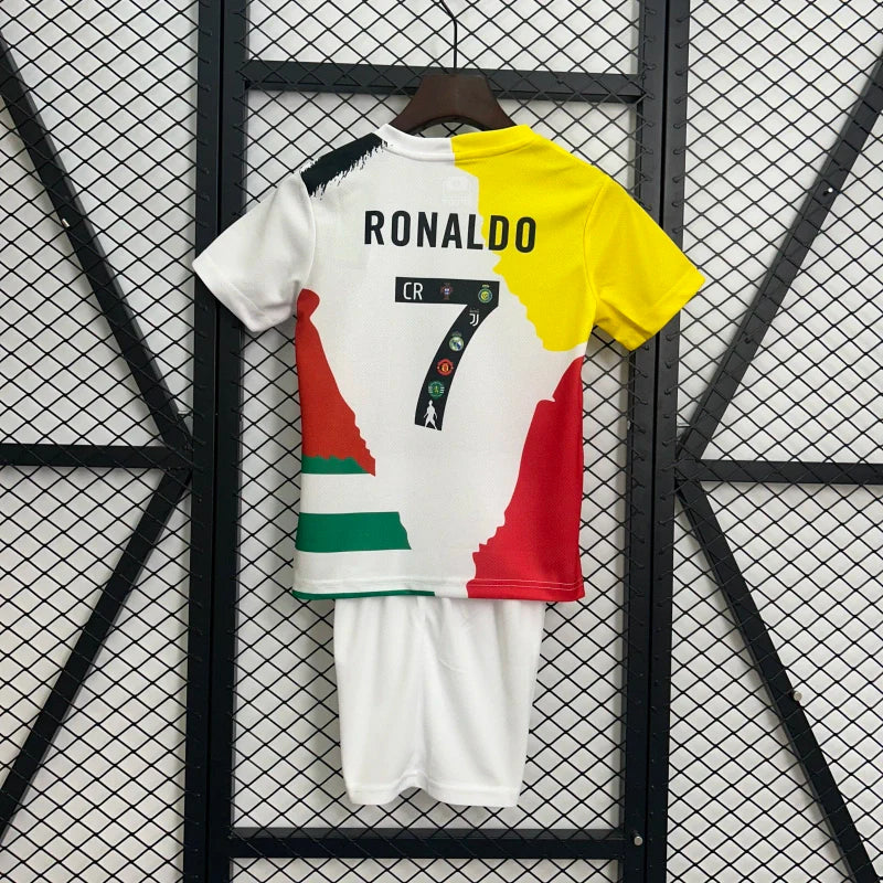 cr7 Commemorative Edition Kids Kit Jersey+Shorts 2025/26 - All Club Mix